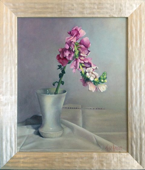 Pink Snapdragon In a Vase