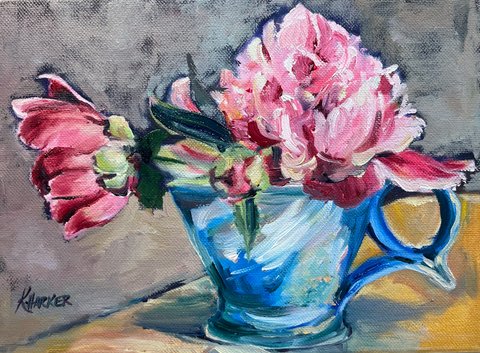 Cup Full of Peonies
